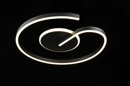 Lampara Led Spiral CCT Regulable Negro