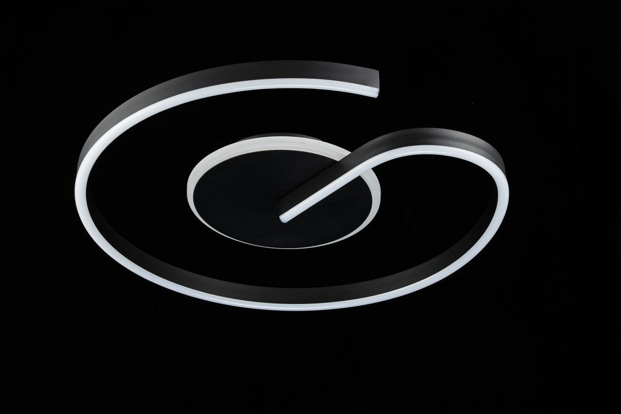 Lampara Led Spiral CCT Regulable Negro