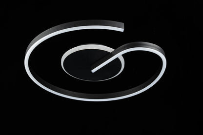 Lampara Led Spiral CCT Regulable Negro