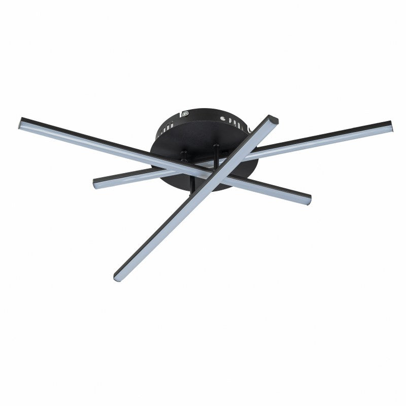 Lampara de techo LED 3 Lineas Led Negro