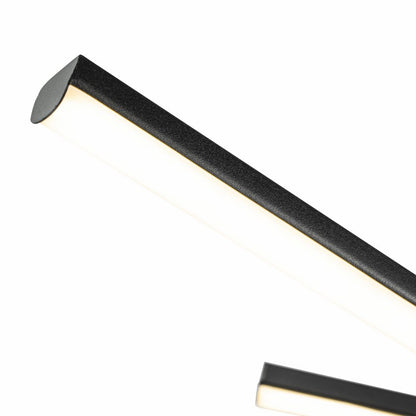 Lampara de techo LED 3 Lineas Led Negro
