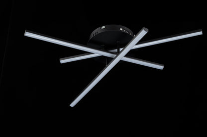 Lampara de techo LED 3 Lineas Led Negro