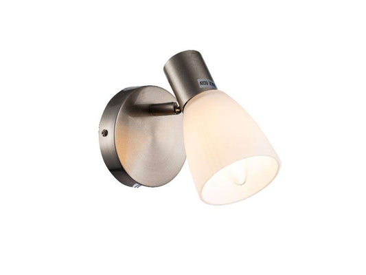 Aplique de pared negro metalizado bombilla E14 BATH FL703-1W