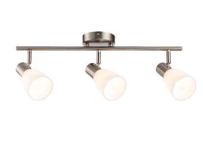 Aplique pared con 3 salidas metalizado  E14 BATH FL703-3w