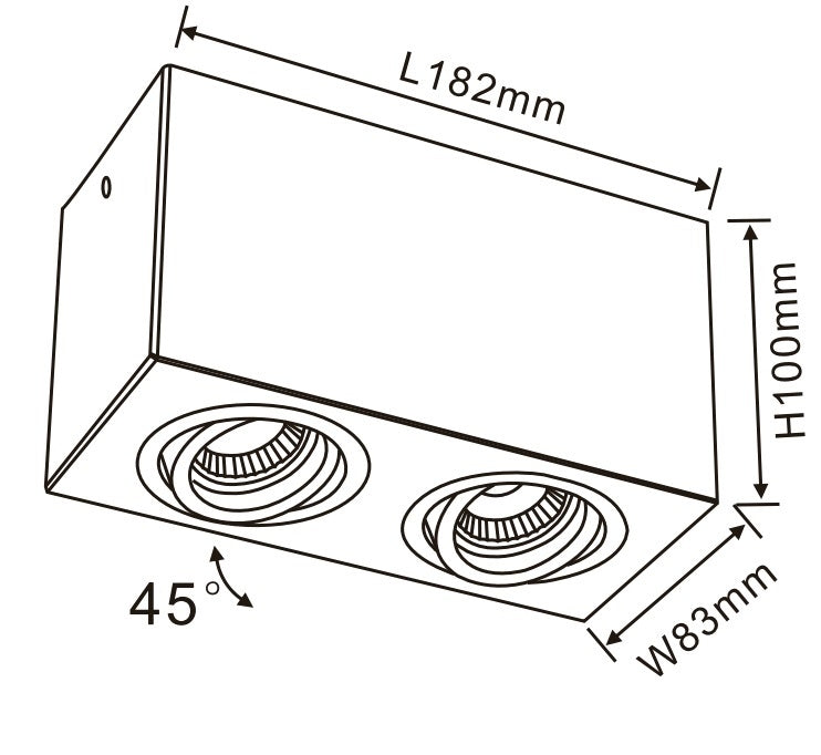 Downlight CUADRO FL803-2C WHITE