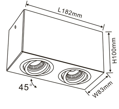 Downlight CUADRO FL803-2C WHITE