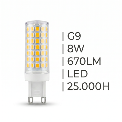 VL-G9 LED 8W 4000K 670LM LUZ NATURAL