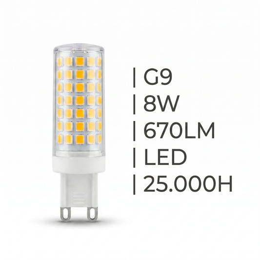 VL-G9 LED 8W 4000K 670LM LUZ NATURAL