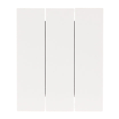 Interruptor Simple Triple Diseño Minimalista | Blanco / Negro / Gris