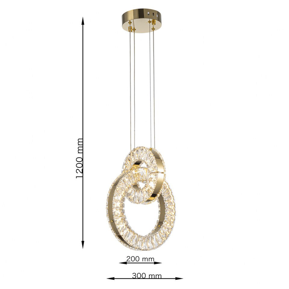 Lámpara colgante Infinity LP114-2P