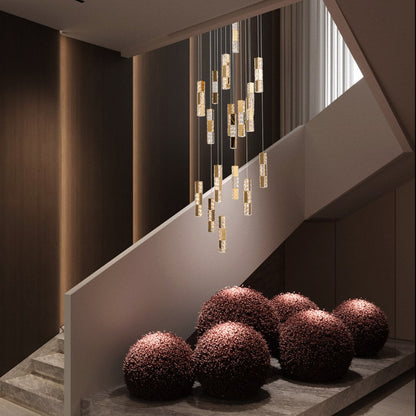 Lámpara colgante Stair LP128-18GD