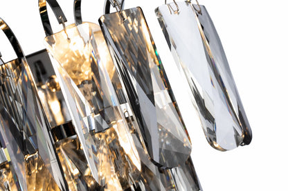 Aplique de acero inox y cristal, modelo AVOLA LP156-23 E14