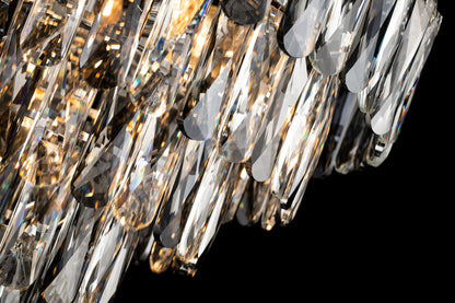 Lámpara colgante de acero y cristales modelo AVOLA LP156-D50