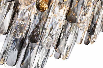 Lámpara colgante de acero y cristales modelo AVOLA LP156-D50