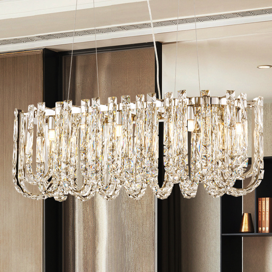 Lámpara Colgante Cristal Comedor LURE | Cromada G9