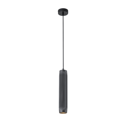 Lámpara Colgante RIFLET Tubular Negra GU10 de Diseño Minimalista
