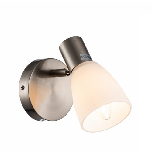 Aplique de pared negro metalizado bombilla E14 BATH FL703-1W