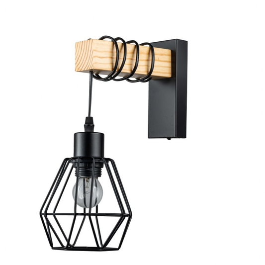Aplique de pared negro NORTE - LP5068-1W