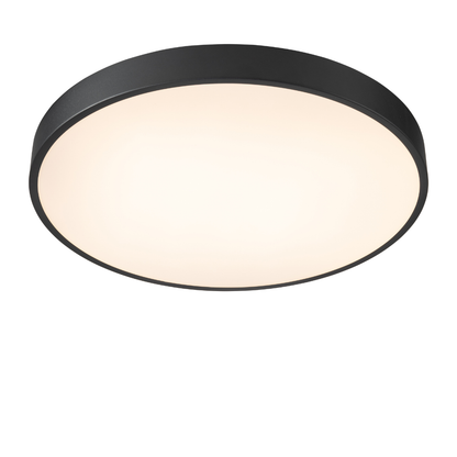 Plafón LED Circular Techo Salón CLERO | Negro Ø50 cm 4000K