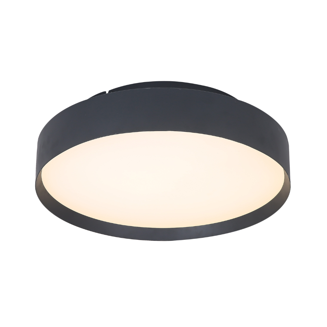 Plafón LED Circular Techo Salón MODO | Negro Ø45 cm 4000K