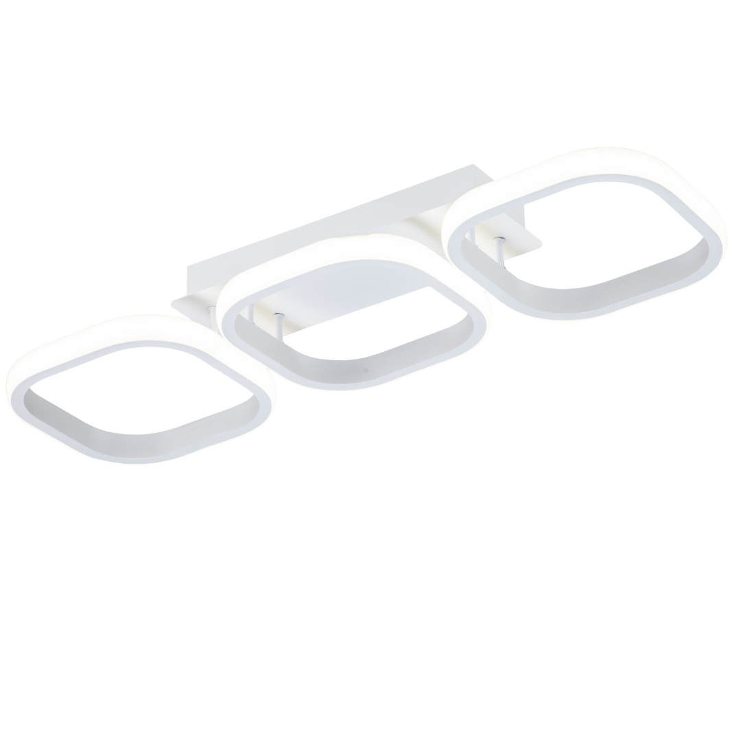 Lámpara LED Rectangular Techo Salón LEEDS | Blanco 4500K