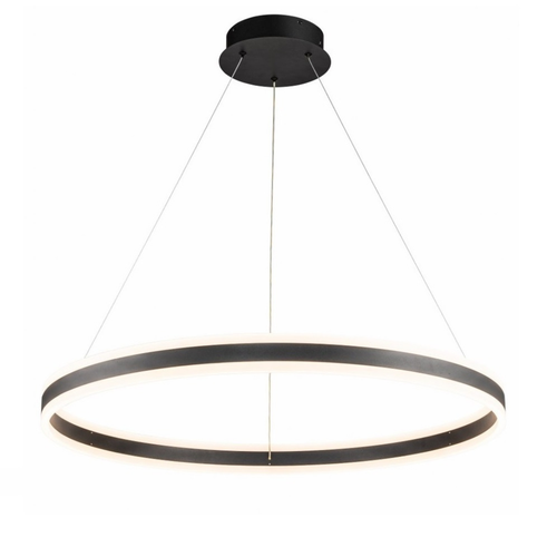 Lámpara Colgante LED Redondo Comedor SATURN | Negra CCT Atenuable
