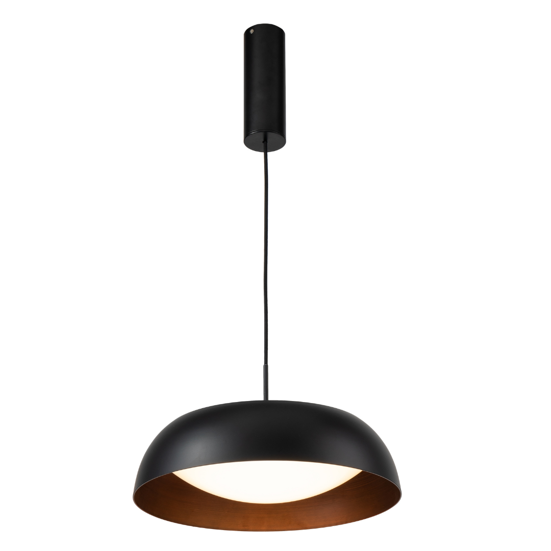 Lámpara Colgante LED Campana Comedor SEMIS | Negra CCT Atenuable