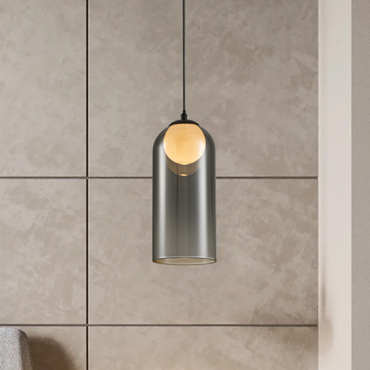 Lámpara Colgante Cristal Ahumado Dormitorio SCANDIV | Negra