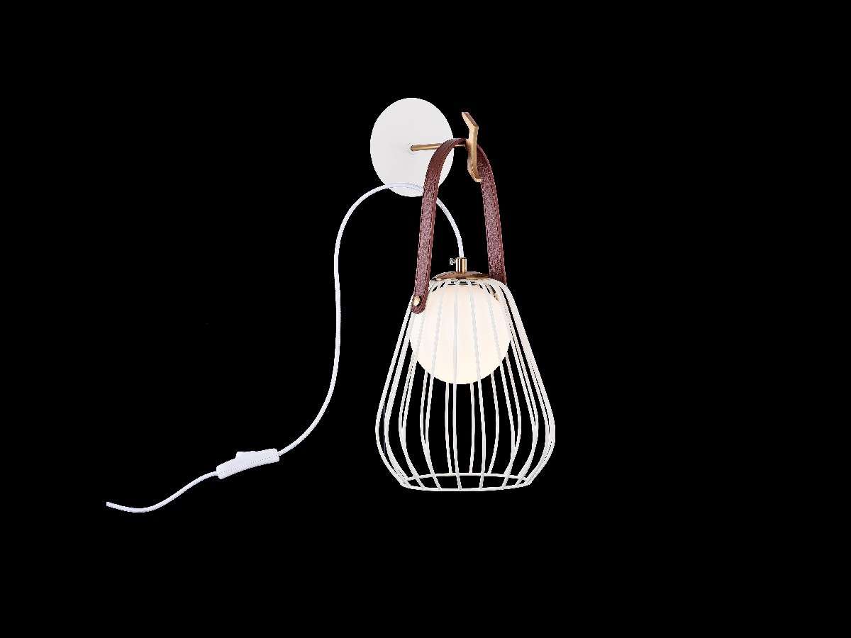 Lampara mixta de alpique  color blanco BALDI LP5001-1W-P