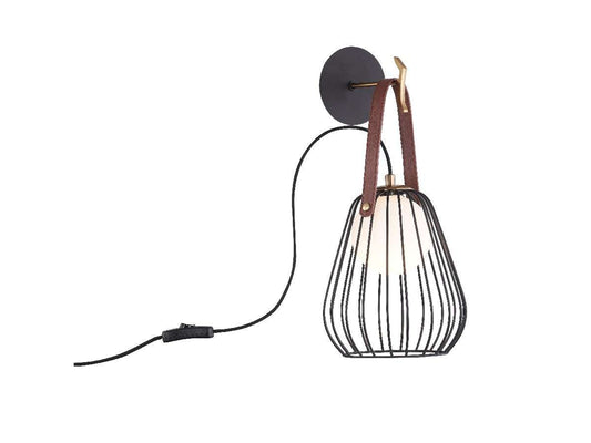 Lampara y aplique mixta color negro BALDI LP5002-1W-P