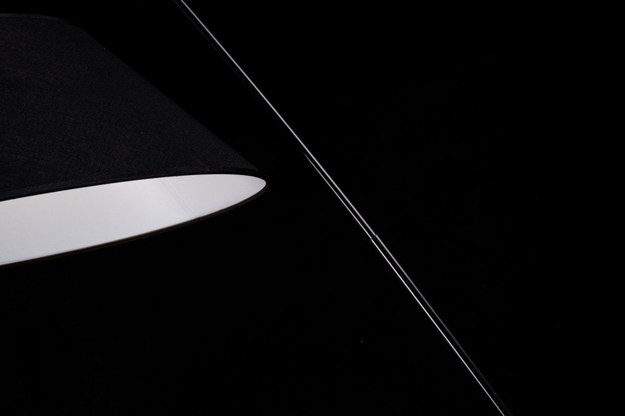 Lampara Pie Para Salon Regulable Negro