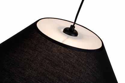 Lampara Pie Para Salon Regulable Negro