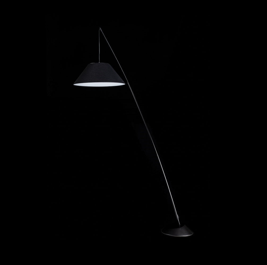 Lampara Pie Para Salon Regulable Negro