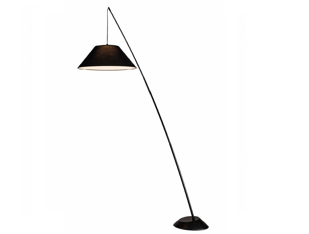 Lampara Pie Para Salon Regulable Negro