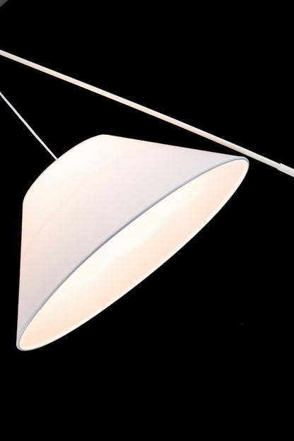 Lampara Pie Para Salon Regulable Blanco