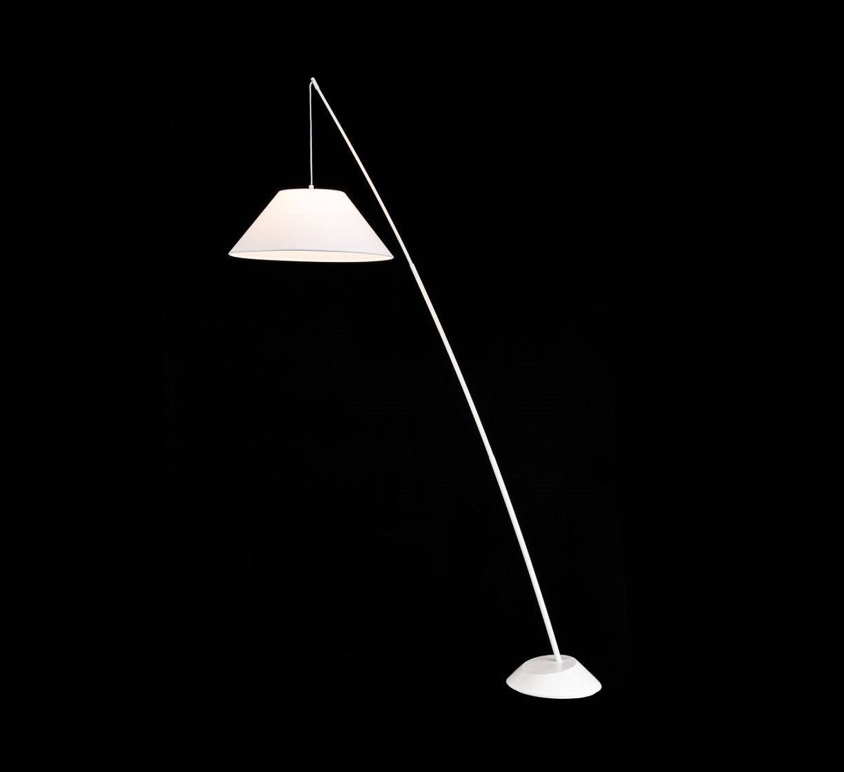 Lampara Pie Para Salon Regulable Blanco