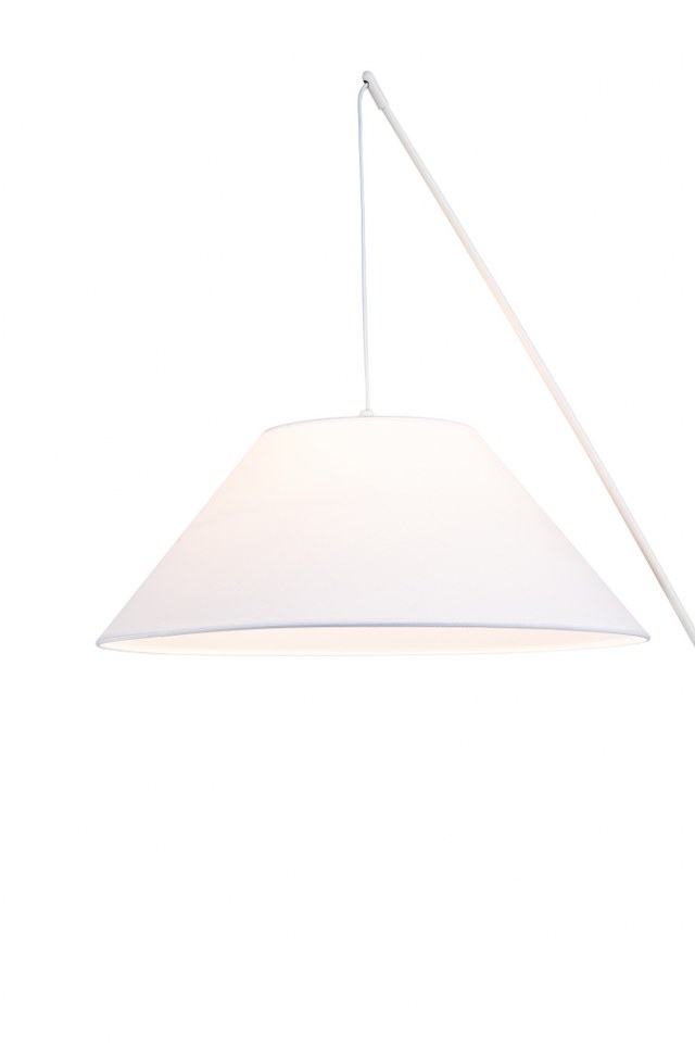 Lampara Pie Para Salon Regulable Blanco