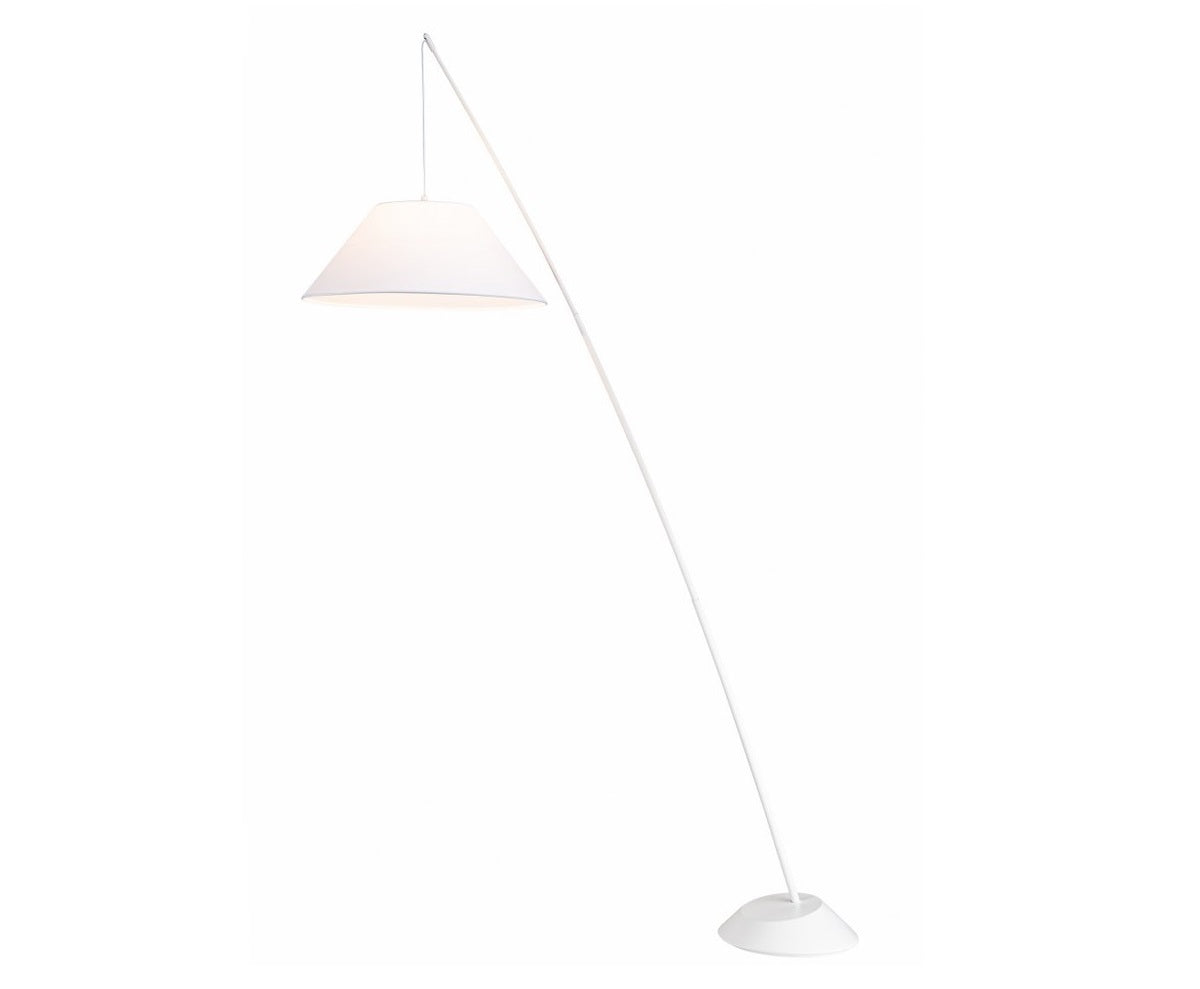 Lampara Pie Para Salon Regulable Blanco
