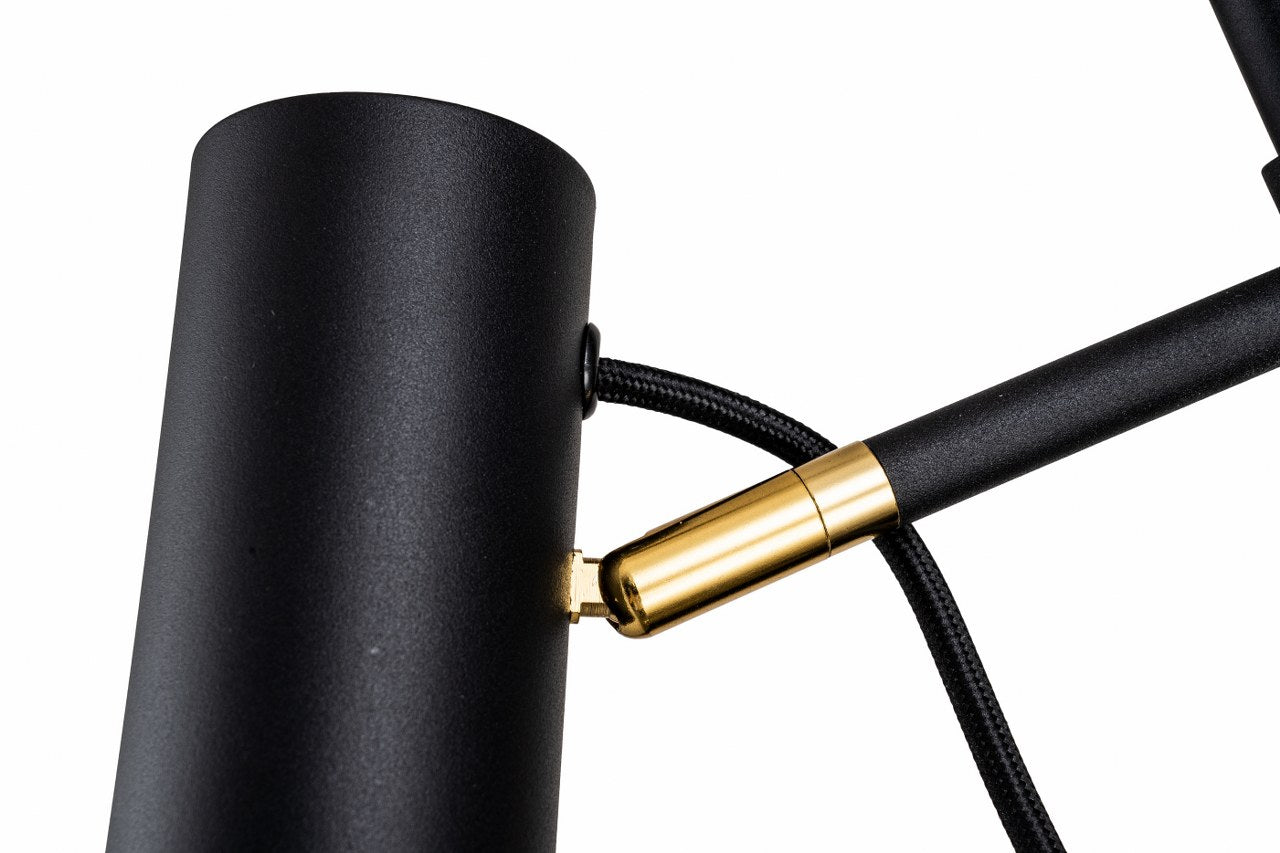 Lámpara de Pie Negra Moderna FOCUS - LP5058-1F