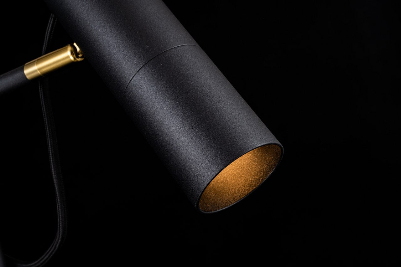 Lámpara de Pie Negra Moderna FOCUS - LP5058-1F