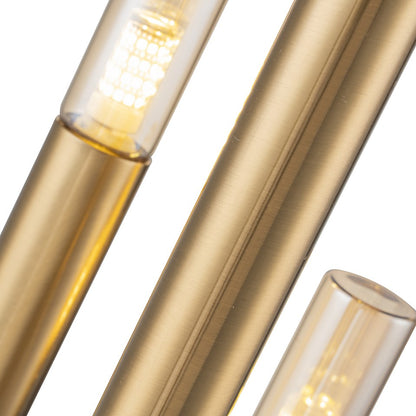 Lampara De Mesa Moderna Con Tres Bombillas G9 Dorado