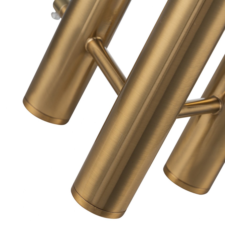 Lampara De Mesa Moderna Con Tres Bombillas G9 Dorado