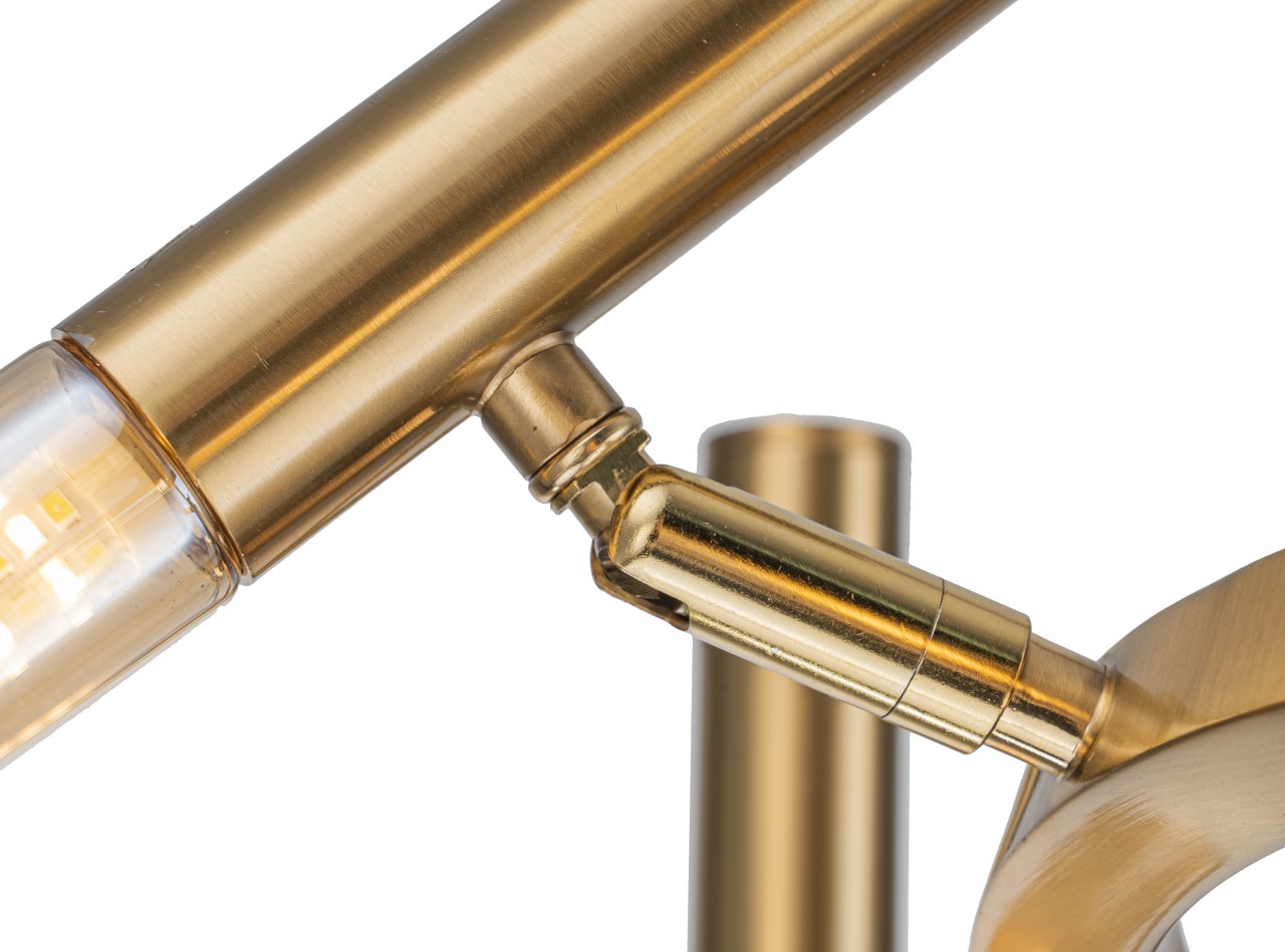 Lampara Colgante Bombilla G9 Moderna Dorado