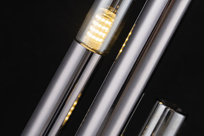 Lampara De Mesa Moderna Con Tres Bombillas G9 Negro