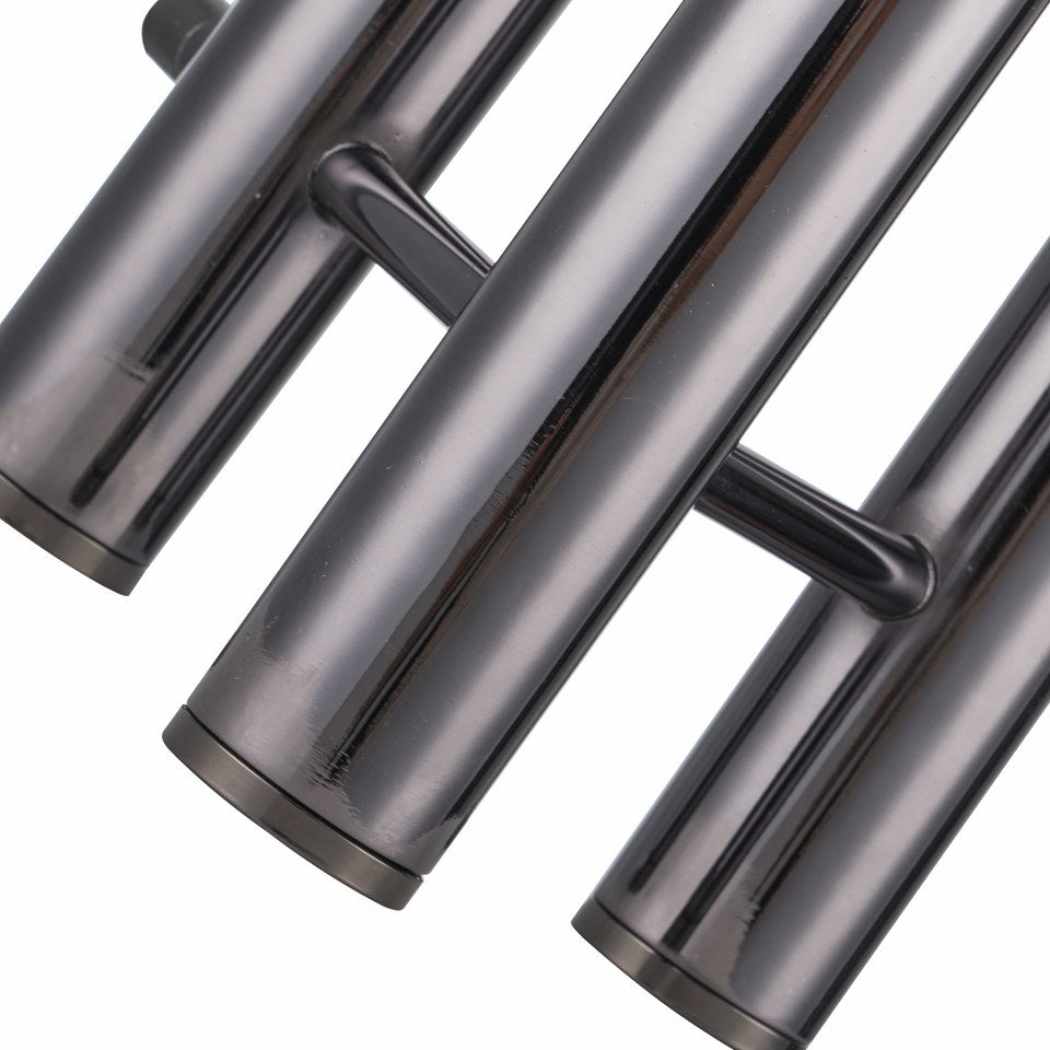 Lampara De Mesa Moderna Con Tres Bombillas G9 Negro