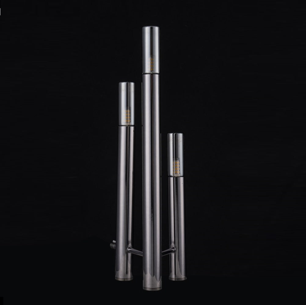 Lampara De Mesa Moderna Con Tres Bombillas G9 Negro