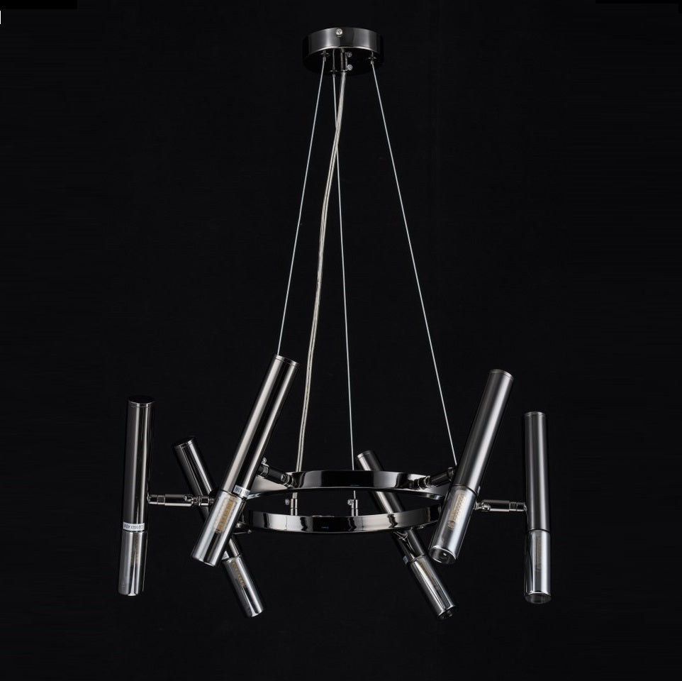 Lampara Colgante Bombilla G9 Moderna Negro