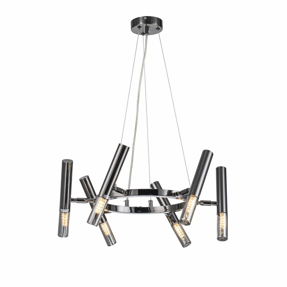 Lampara Colgante Bombilla G9 Moderna Negro