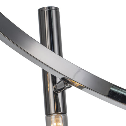 Lampara Colgante Moderna 9 Bombillas G9 Negro