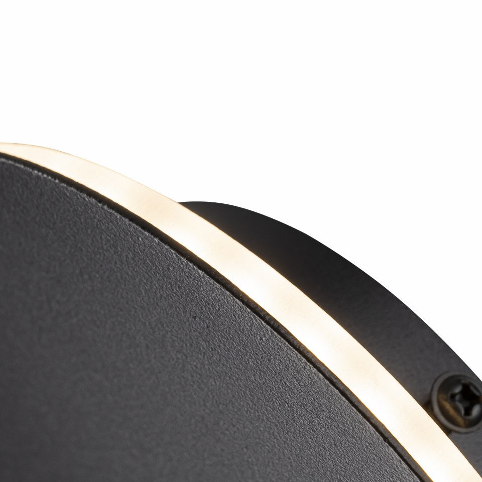 Aplique de interior Led Decorativo Moderno Negro